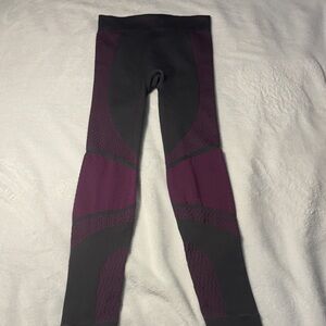lululemon athletica Black and Purple Leggings